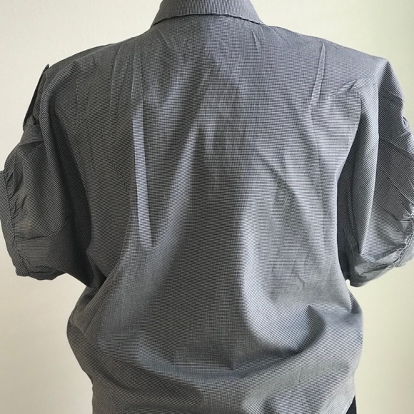 Joie NWT buttoned down blouse w/ gathered sleeves - Picture 3 of 3
